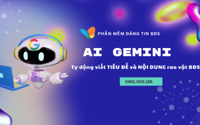 Get API Gemini và Kịch bản AI tự động viết bài rao vặt bất động sản