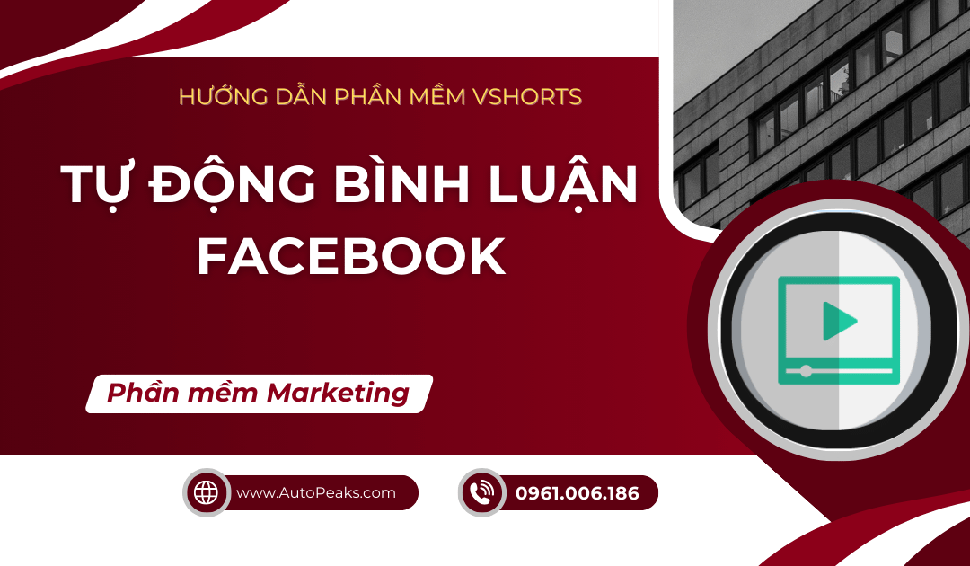 Tự động bình luận facebook hàng loạt với nhiều tài khoản trên Vshorts