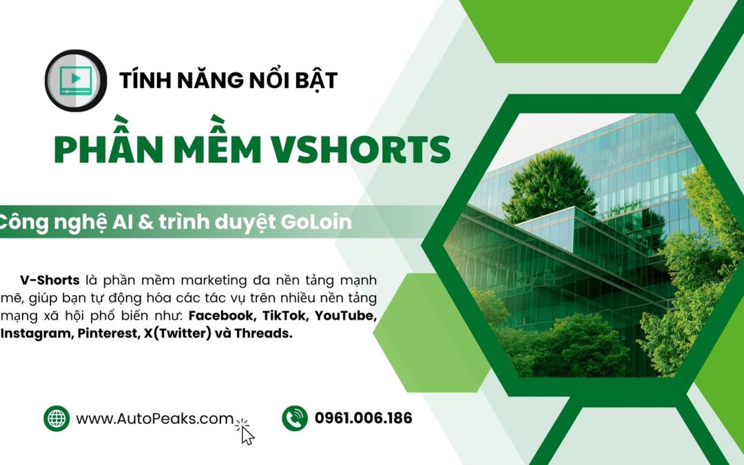 Tính năng nổi bật của phần mềm V-Shorts