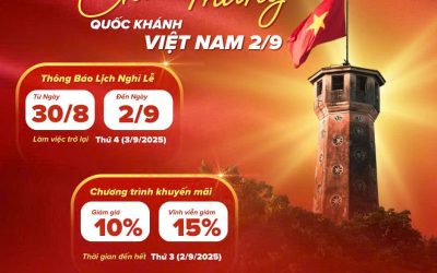 Thông báo nghỉ lễ Quốc khánh 2/9 & Ưu đãi đặc biệt phần mềm VBDSP – Vshorts